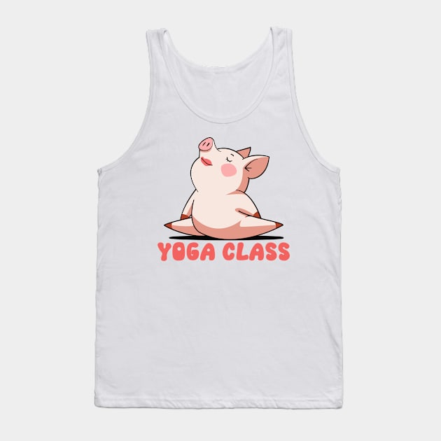 Zen Piggy - Yoga Class Tank Top by Hemos Works